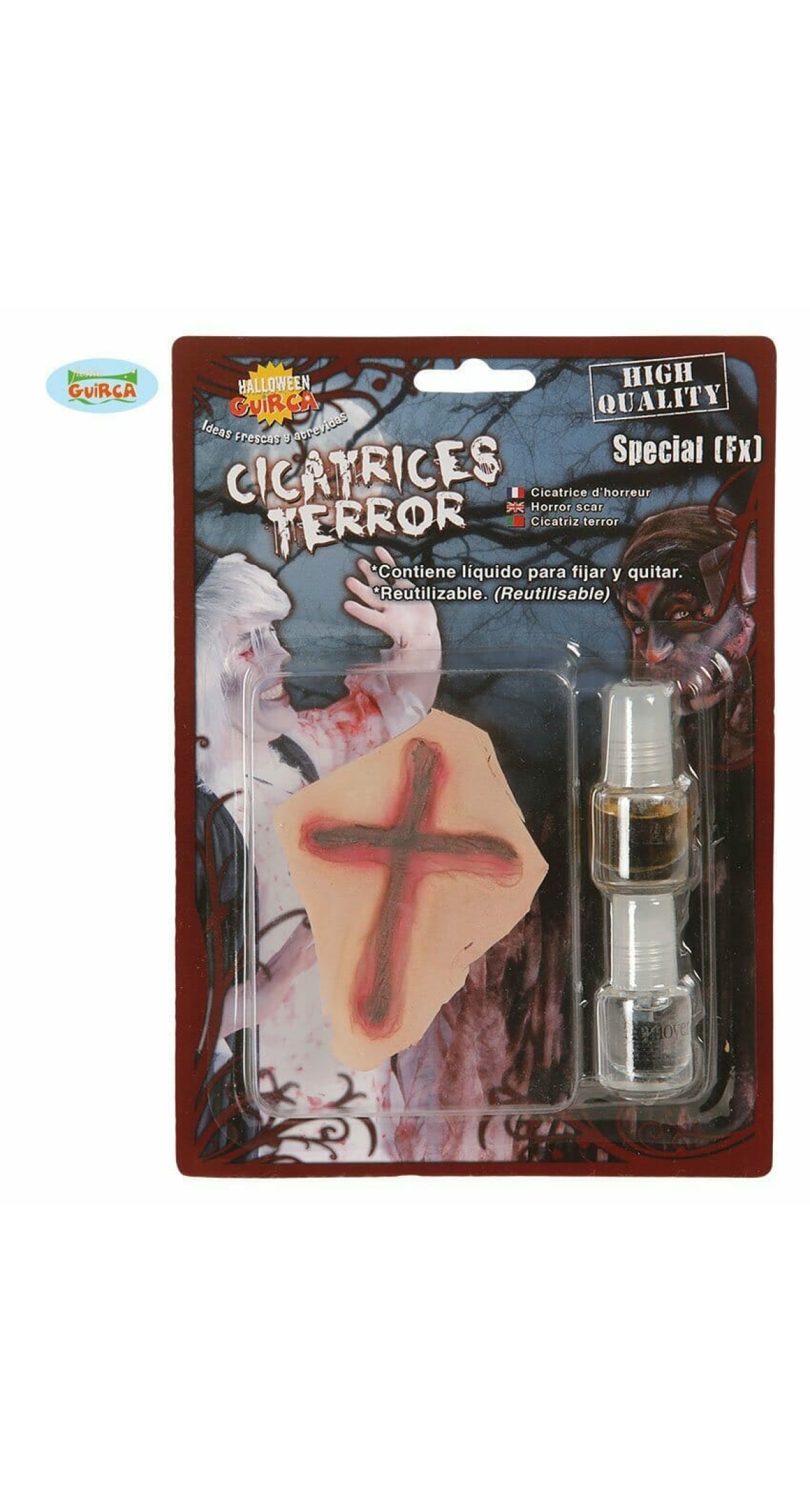 Latex Cross Scar With Glue