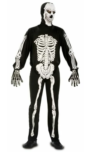 Mr Creepy Skeleton Costume - Adult Size Small