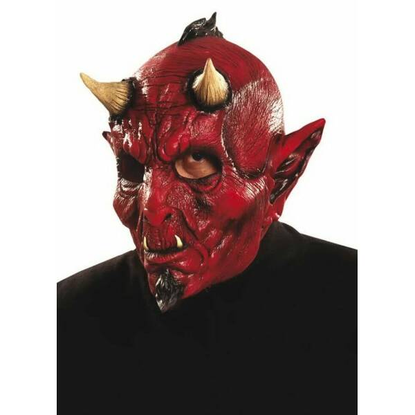 Devil Full Latex Mask - Adult One Size