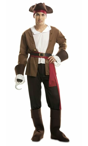 Buccaneer Pirate Man Costume - Adult Size Small