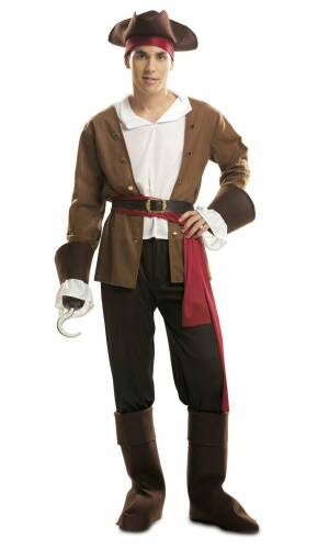 Buccaneer Pirate Man Costume - Adult Size M/L