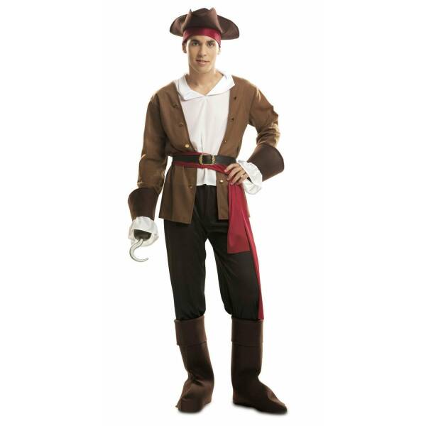 Buccaneer Pirate Man Costume - Adult Size M/L