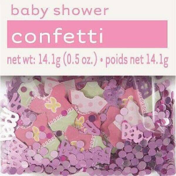 Baby Shower Pink Foil Confetti - 14g