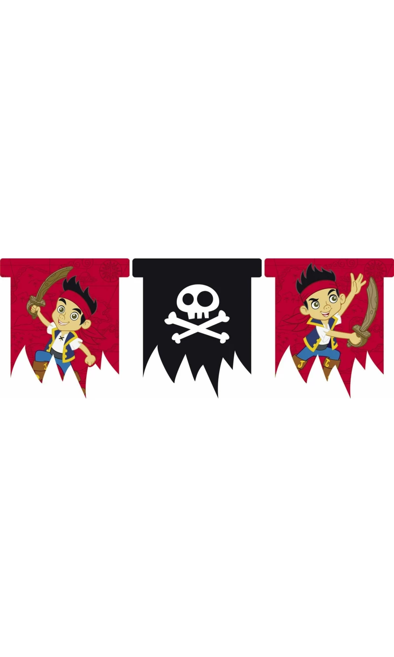 Jake and the Never Land Pirates Plastic Flag Banner - 3m