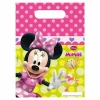 Minnie Mouse Bow-Tique Plastic Party Bags - 6pk