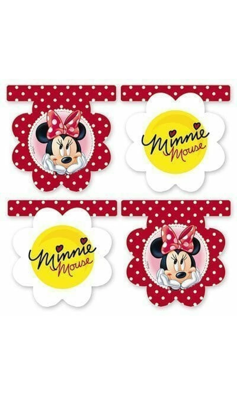 Minnie Mouse Plastic Flag Banner - 3m