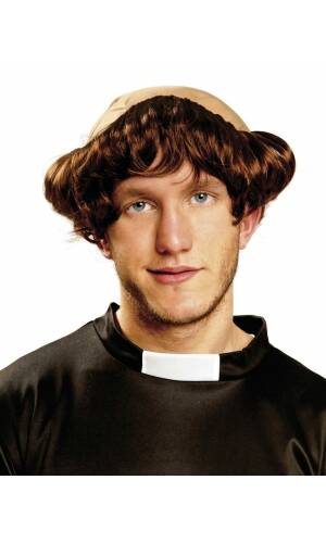 Friar Preist Wig - Adult One Size