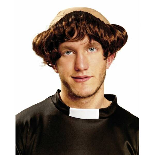 Friar Preist Wig - Adult One Size