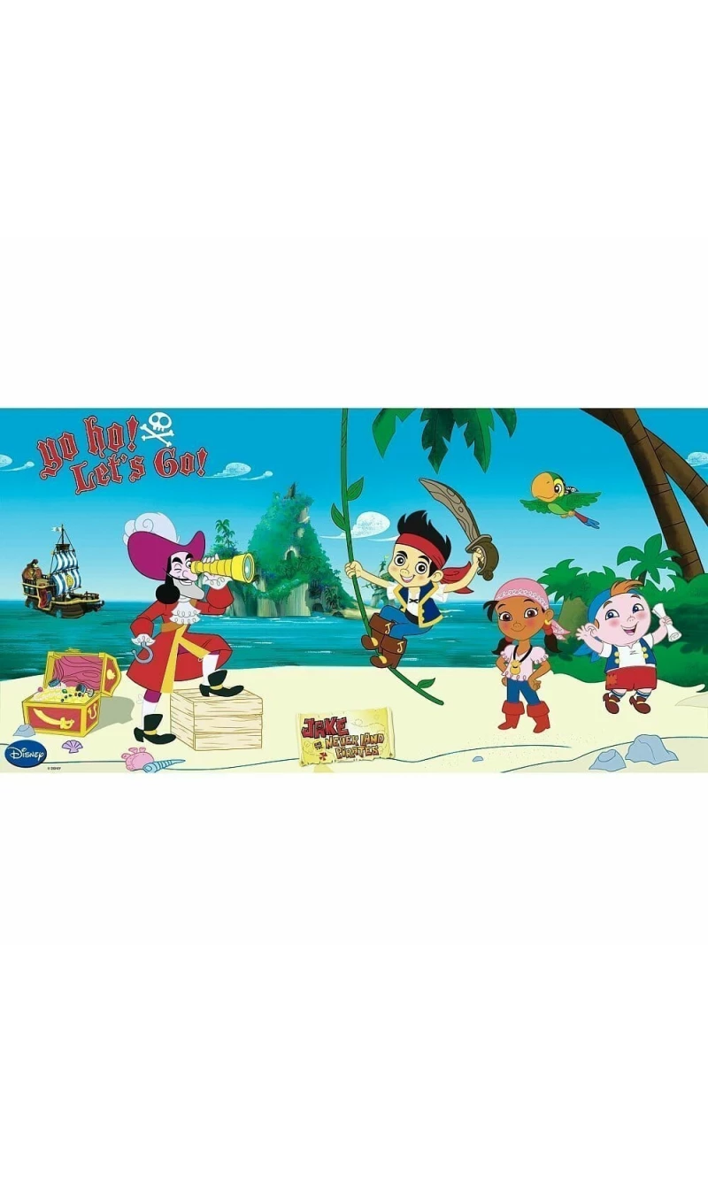 Jake and the Never Land Pirates Plastic Scene Setter - 150cm x 77cm