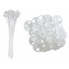 White Balloon Cup & Stick 38cm (1pc)