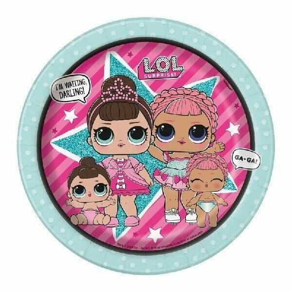 LOL Surprise 17cm Party Plates - 8pk