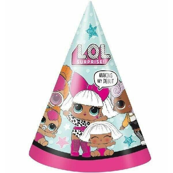 LOL Surprise Party Hats - 8pk