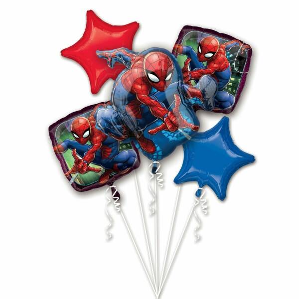 Spider-Man Bouquet Foil Balloons - 5pk