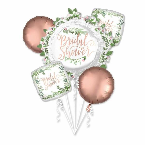 Love & Leaves Bridal Shower Foil Balloon - 5pk