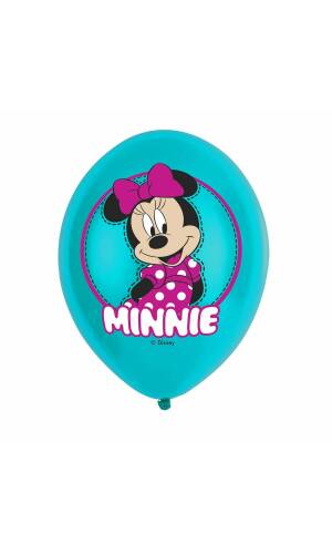 Minnie Mouse Latex Balloons (27.5cm / 11") - 6pk