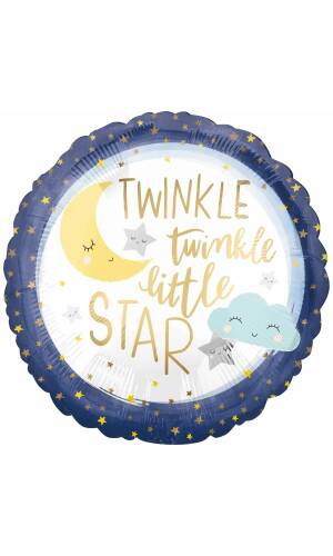 Twinkle Twinkle Little Star Standard Foil Balloon - 17'' (43cm)