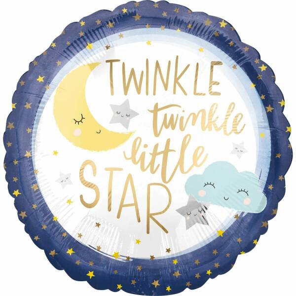 Twinkle Twinkle Little Star Standard Foil Balloon - 17'' (43cm)