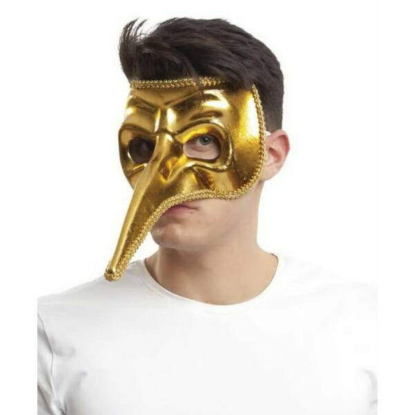 Gold Male Venetian Mask - Adult One Size