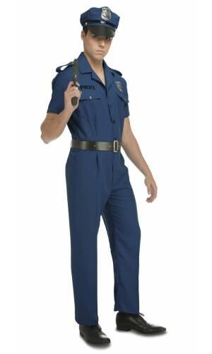 Police Man Policía - Adult Size Small