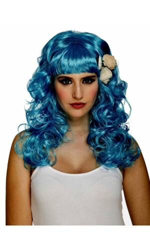 Blue Mermaid Wig - Adult One Size