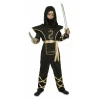 Black Ninja Boy Costume - Age 7 to 9 Years