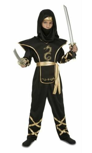 Black Ninja Boy Costume - Age 7 to 9 Years
