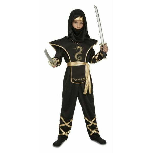Black Ninja Boy Costume - Age 7 to 9 Years