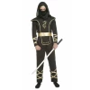 Ninja Negro Man Costume - Adult Size Small