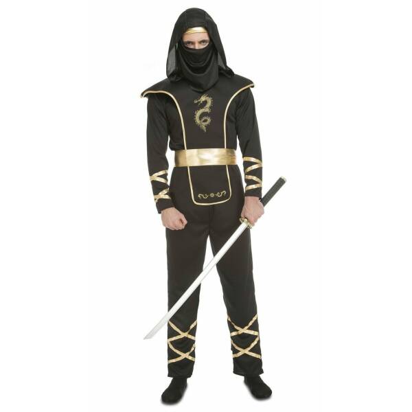 Ninja Negro Man Costume - Adult Size M/L