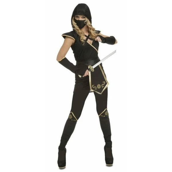 Stunning Black Ninja Lady Costume - Adult Size Small