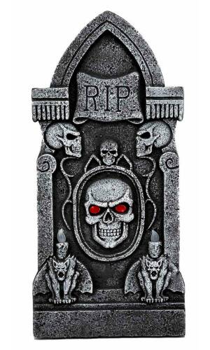 Tombstone with Illuminated Eyes - 91x43x40cm