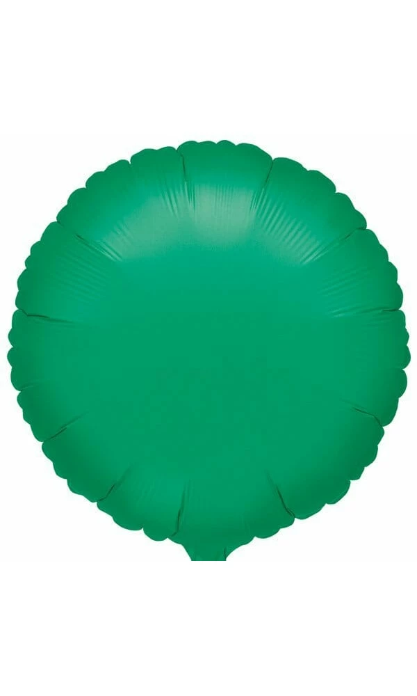 Metallic Green Round Foil Balloon 18"