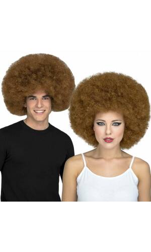 Brown Jumbo Afro Wig - Adult One Size