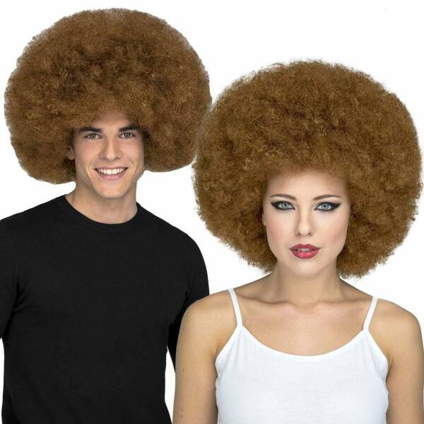 Brown Jumbo Afro Wig - Adult One Size