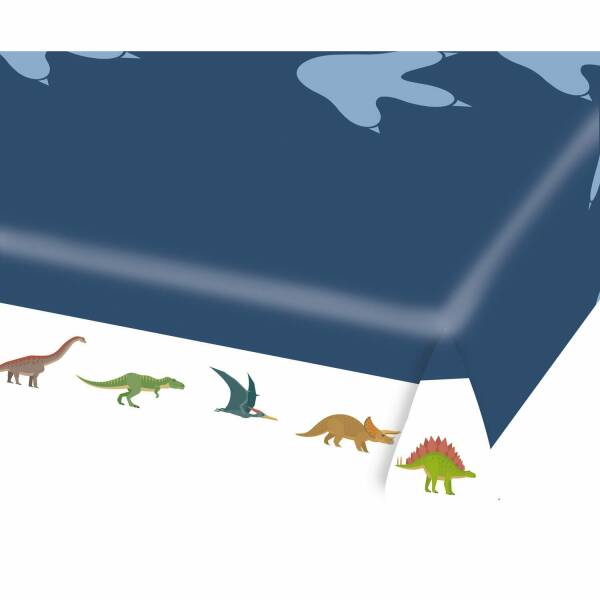 Happy Dinosaur Paper Tablecover - 115cm  x 175cm