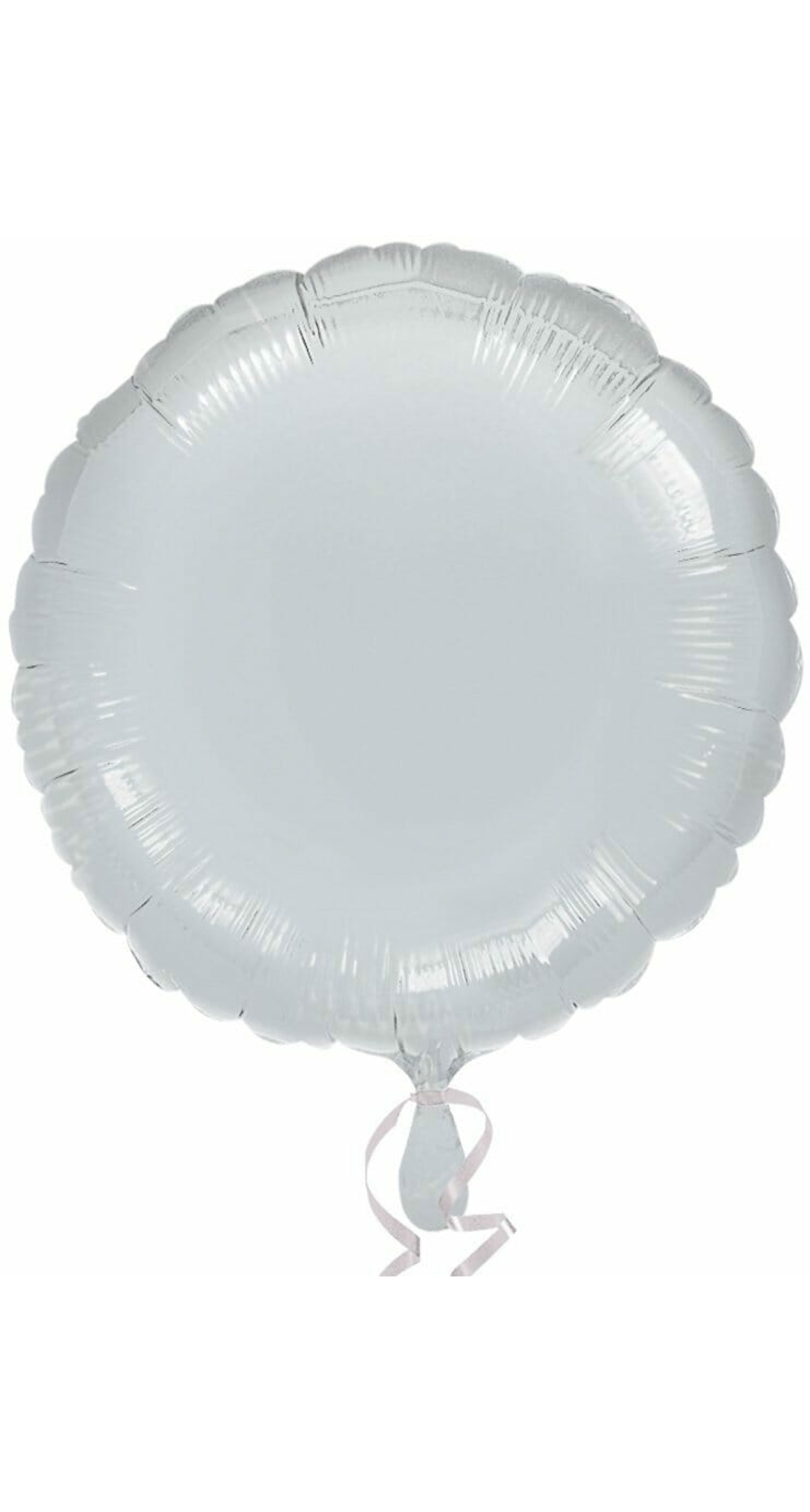 Metallic Silver Round Foil Balloon 18"
