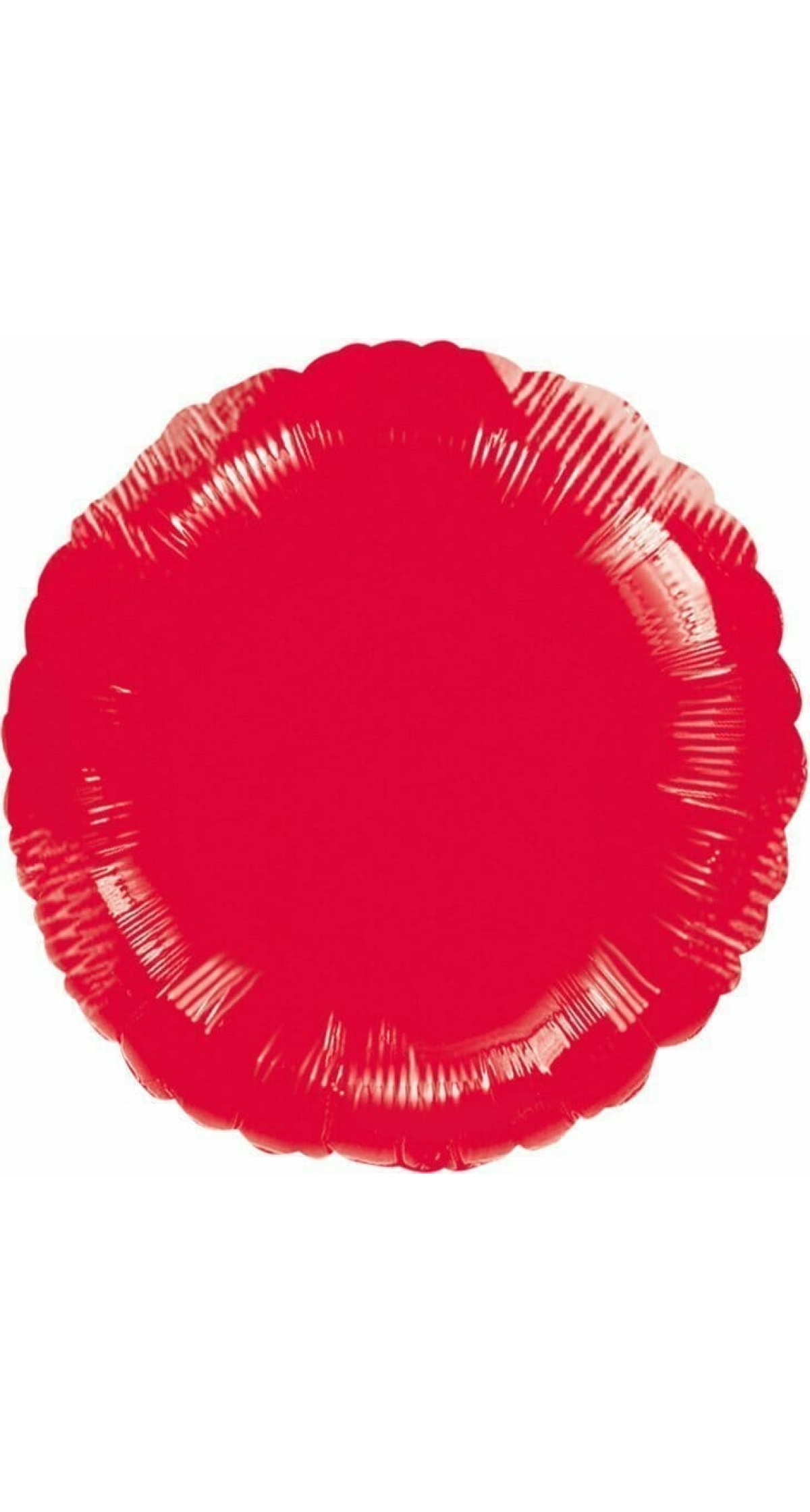 Metallic Red Round Foil Balloon 18"