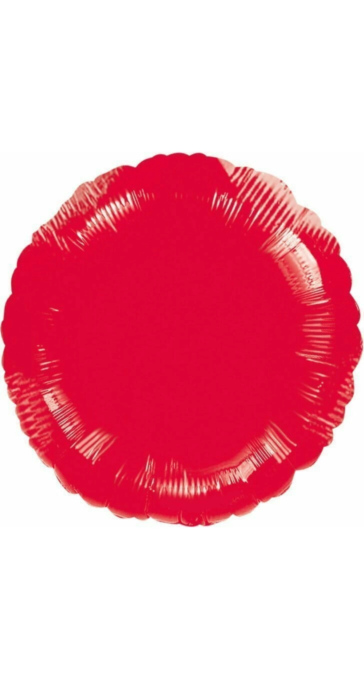 Metallic Red Round Foil Balloon 18"