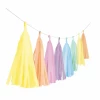 Garland Tassel Pastel Rainbow Paper - 304cm