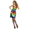 Spaghetti Strap Rainbow Boogie Dress - Adult Size Small