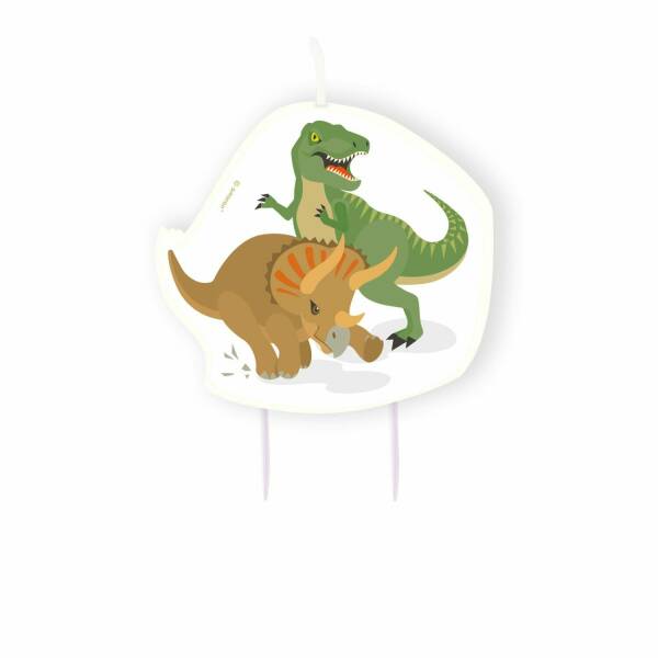 Happy Dinosaur Birthday Candle 8.5cm x 8cm - 1pk