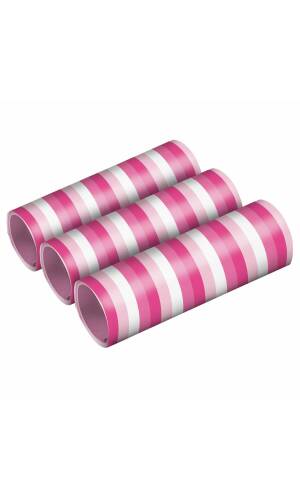Hot Pink Paper Streamers (0.7 x 400cm) - 3pk