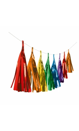 Garland Tassel Bright Rainbow - 304 cm