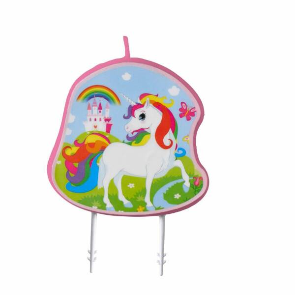Character Candle Unicorn Height - 9 cm
