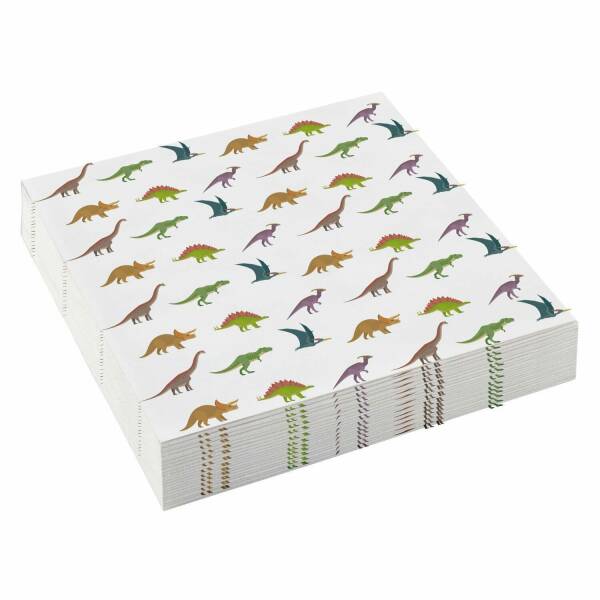 Happy Dinosaur Party Napkins 25cm x 25cm - 20pk