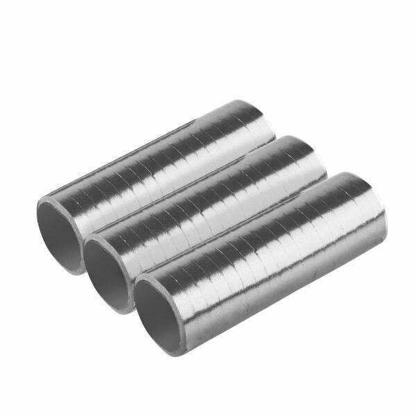 Silver Dream Metallic Streamers (0.7 x 400cm) - 3pk