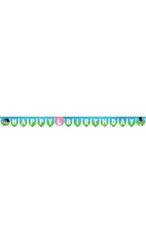 Nella The Princess Knight "Happy Birthday" Die-cut Letter Banner 2.18m x 13.2cm - 1pk