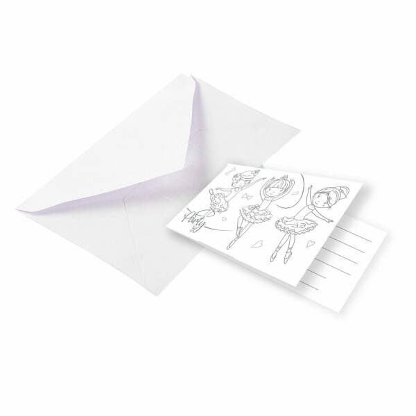 Little Dancer Invitations and Envelopes - 8pk