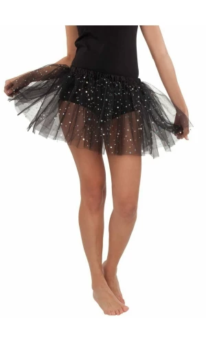Black Tutu with Stars - One Size