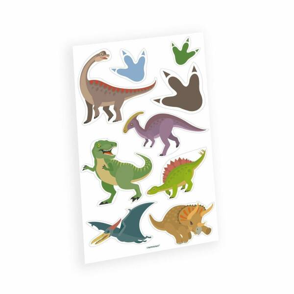 Happy Dinosaur Party Favour Tattoo Stickers - 1pk